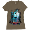 shark forest Ladies Fitted T-Shirt