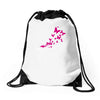 banksy psycho Drawstring Bags