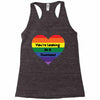 You're Looking At A Rainbow Racerback Tank