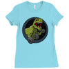 big guns black backing Ladies Fitted T-Shirt