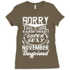 This Girl Is Taken By A Super Sexy November Boyfriend Ladies Fitted T-Shirt