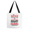 There's This Boy Who Stole My Heart He Calls Me Grandma Tote Bags