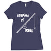keeping it reel Ladies Fitted T-Shirt