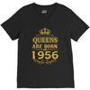 queens are born in 1956 V-Neck Tee
