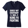 Surely Not Everybody Was Kung Fu Fighting Women's V-Neck T-Shirt