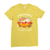 calcifer's bacon and eggs Ladies Fitted T-Shirt