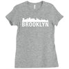 brooklyn city skyline silhouette Ladies Fitted T-Shirt