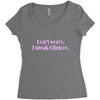 i speak gilmore rectangle Women's Triblend Scoop T-shirt