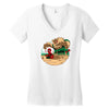 an amazing sand castle Women's V-Neck T-Shirt