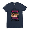 Never Underestimate A Man Who Watches Friends And Was Born in December Ladies Fitted T-Shirt