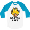 saiyan life 3/4 Sleeve Shirt