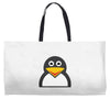 penguin face Weekender Totes