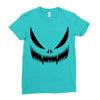 pumpkin face Ladies Fitted T-Shirt