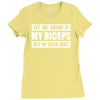 my biceps funny printed Ladies Fitted T-Shirt