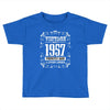 vintage made in 1957 perfectly aged a living legend Toddler T-shirt