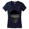 skull Women's V-Neck T-Shirt