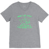 when i get upset i just imagine a t rex making a bed V-Neck Tee