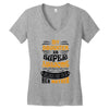 My Daughter Is Super Awesome Her Mother Women's V-Neck T-Shirt