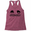 geeks vs nerds Racerback Tank