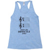 13/8 6/4 These Are Difficult Times Racerback Tank