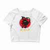 love ninja monkey banana Crop Top