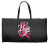 breast cancer awareness hope ribbon heart Weekender Totes