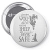 thrones wolf Pin-back button