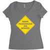 dark passenger on board Women's Triblend Scoop T-shirt