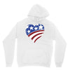 disstressed america flag heart Unisex Hoodie