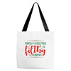 merry christmas ya filthy animal Tote Bags