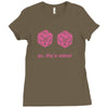 all natural 20 breasts dice Ladies Fitted T-Shirt