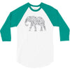 elephant filled5 cool 3/4 Sleeve Shirt