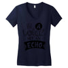 be a voice not an echo Women's V-Neck T-Shirt