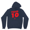 team 10 red Unisex Hoodie