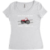 case ih red tractor boy comin' through Women's Triblend Scoop T-shirt