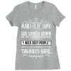And 8th Day God Look Down So God Made A Taurus Girl Ladies Fitted T-Shirt