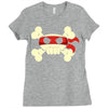 ninja pirate jolly roger Ladies Fitted T-Shirt