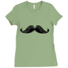 mustache Ladies Fitted T-Shirt
