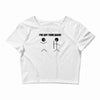 i've got your back t shirt tee funny novelty tee pun stick figure joke Crop Top