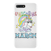 unicorns are born in march cute unicorn iPhone 7 Plus Case