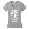 Best Friend Pitbull Women's V-Neck T-Shirt