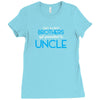 Only The Best Brothers Get Promoted To Uncle Ladies Fitted T-Shirt