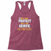 to protect and serve the rich Racerback Tank