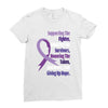 supporting the fighter, admiring the survivors, honoring the taken Ladies Fitted T-Shirt