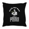 chicken nugget scientist Throw Pillow