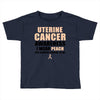 Uterine Cancer Awareness I Wear Peach For Some Special To Me Toddler T-shirt