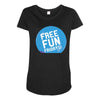 free fun fridays Maternity Scoop Neck T-shirt