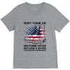 Veteran Don't Thank Me Thank My Brothers &amp; Sisters Who Never Came Back V-Neck Tee