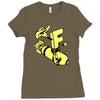 f bom Ladies Fitted T-Shirt