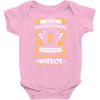 Never Underestimate The Strength Of A Childhood Cancer Warrior Baby Bodysuit